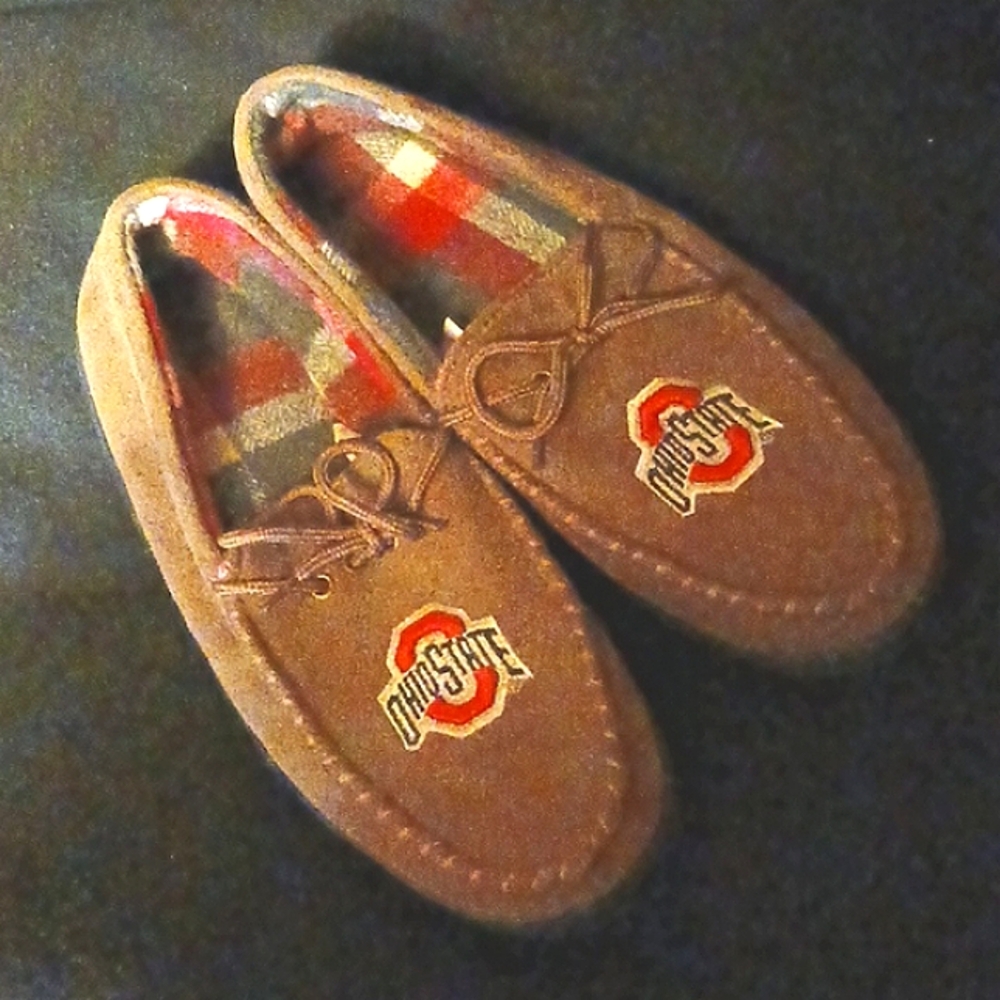 Ohio State Faux Suede Slippers